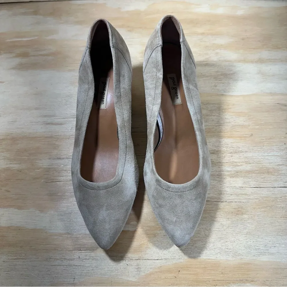 Paul Green Suede Tan Pumps Women’s Size 7